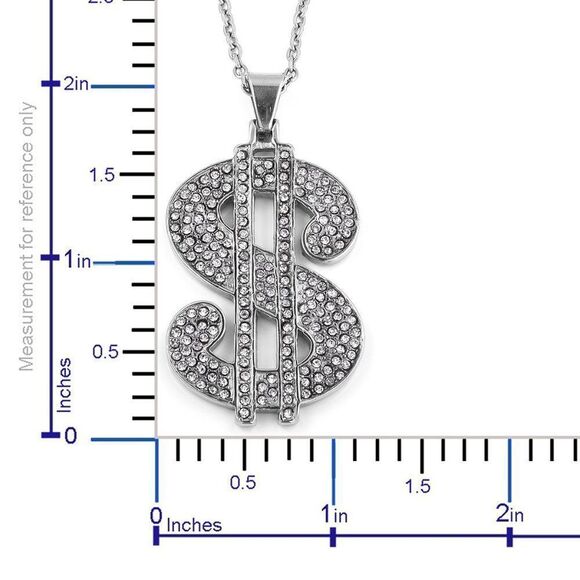 Money Sign Pendant Necklace - Picture 3 of 6
